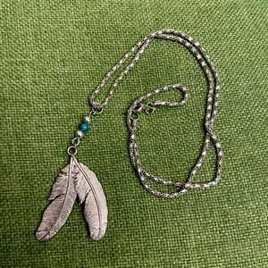 Feather necklace